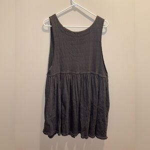Free People Charcoal Sleeveless Top